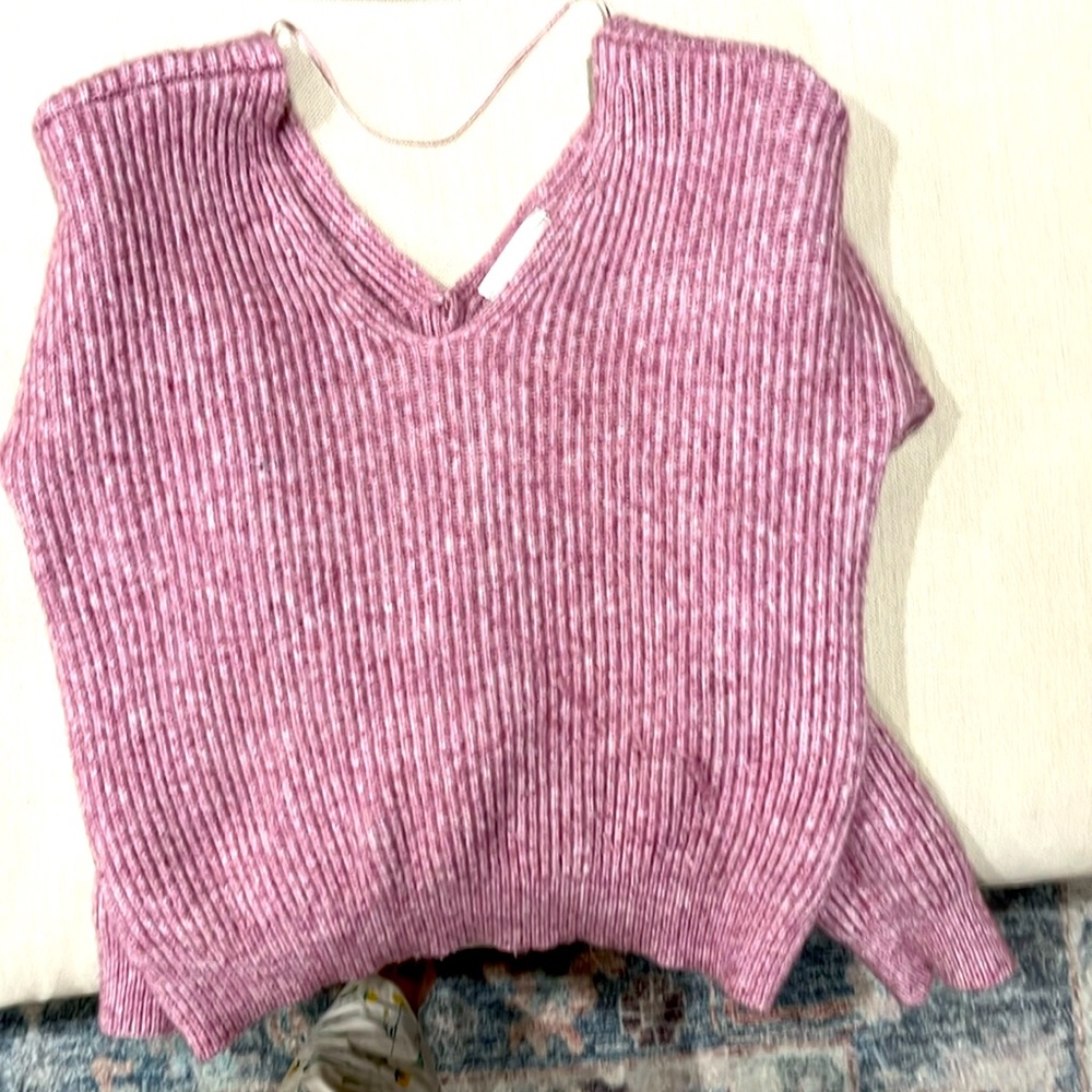 Anthropologie | Angel of the North Purple Sweater